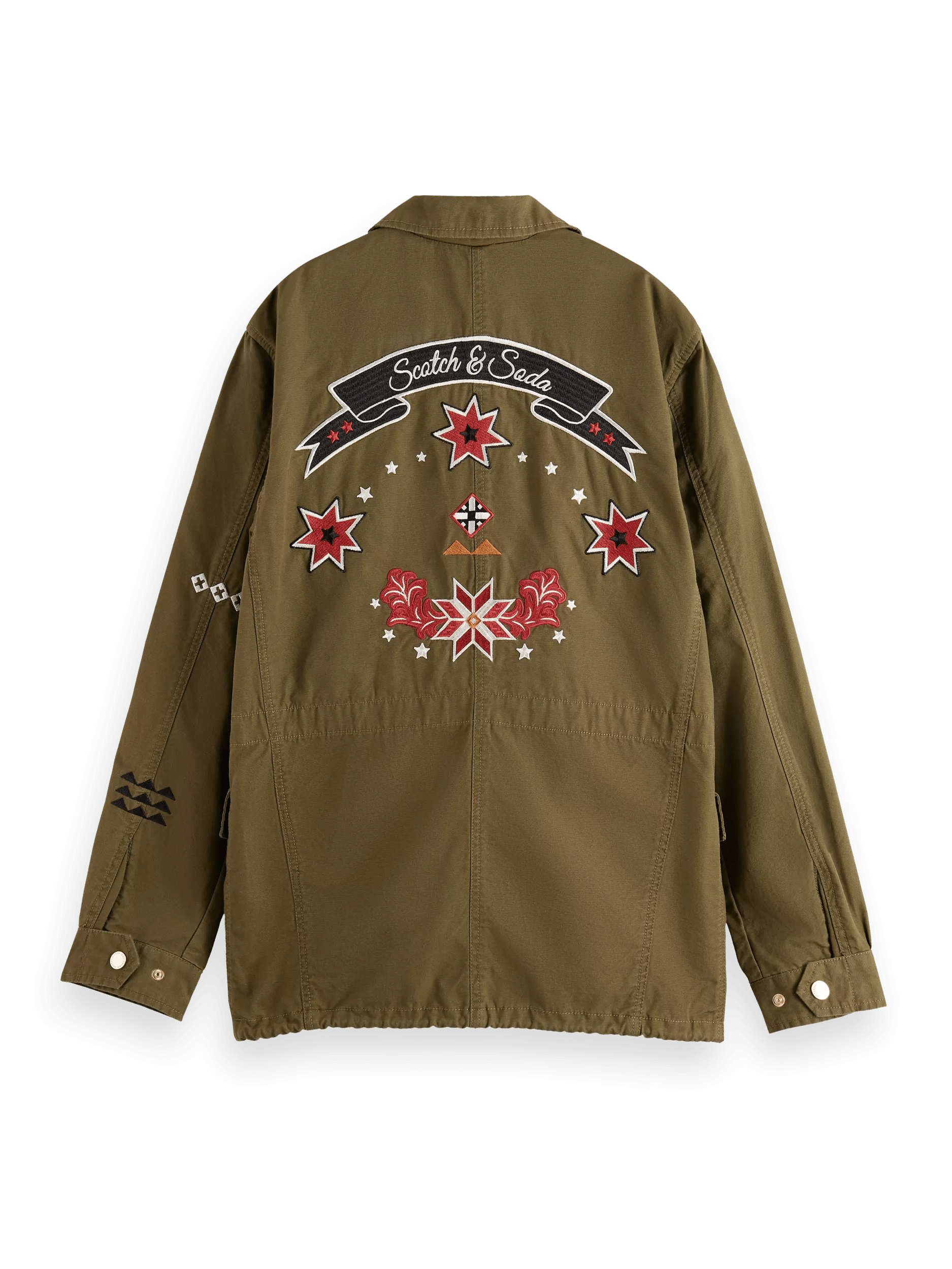 Maison Scotch - Embroidered Festival Jacket - Military