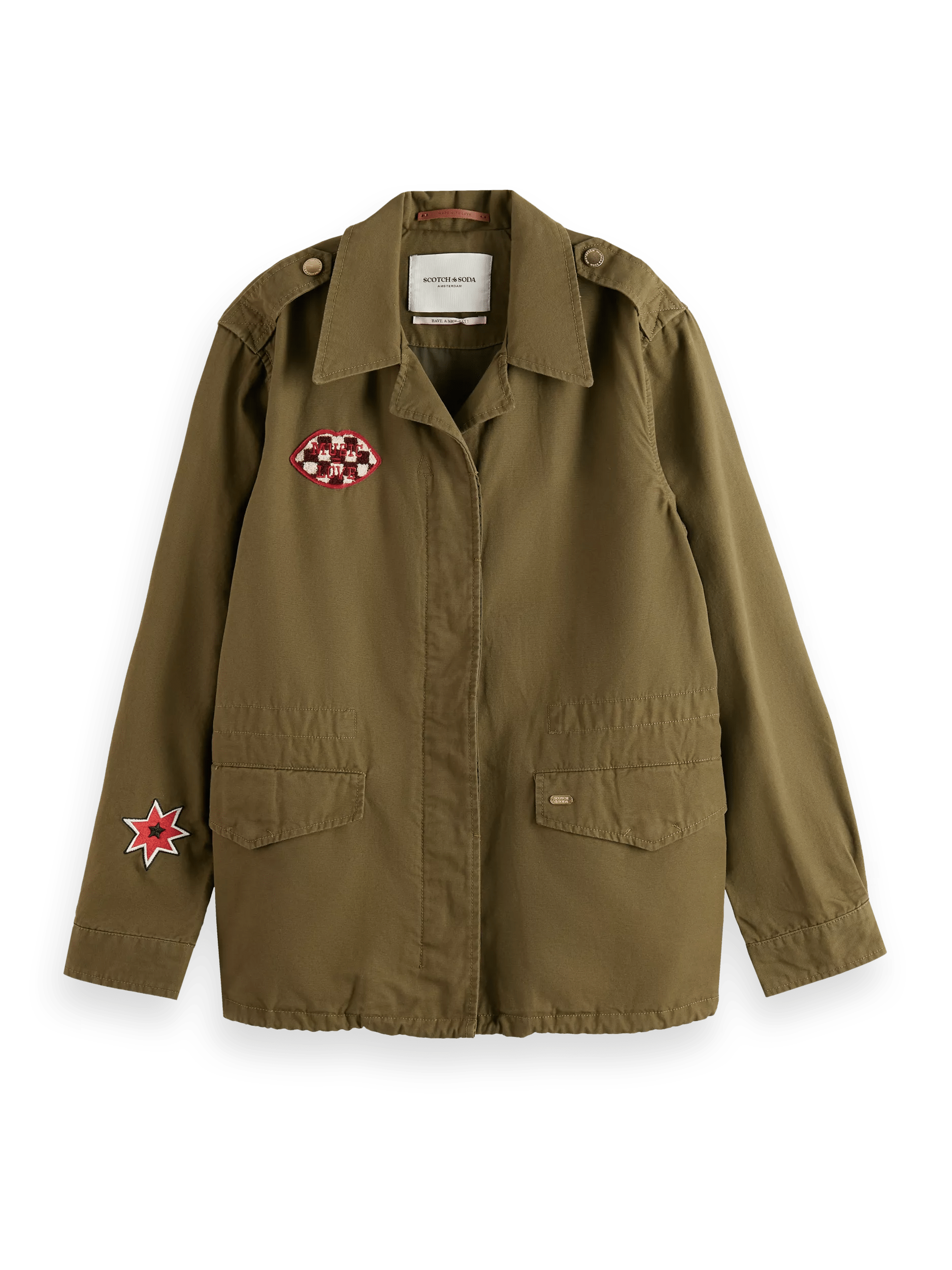 Maison Scotch - Embroidered Festival Jacket - Military