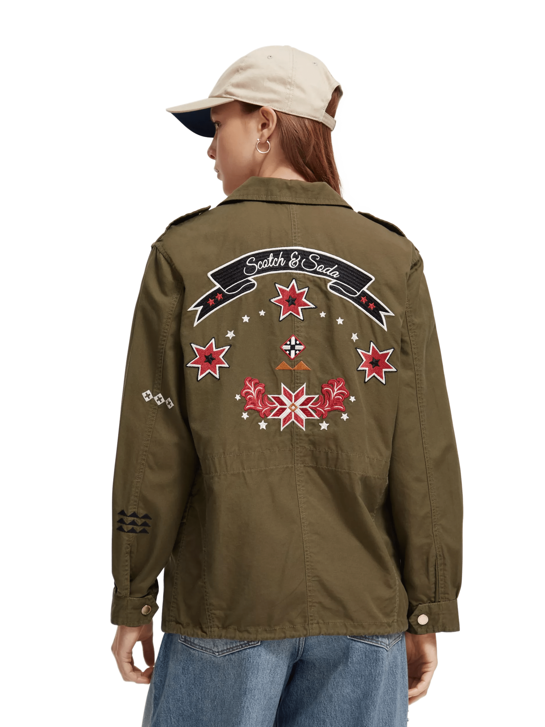 Maison Scotch - Embroidered Festival Jacket - Military