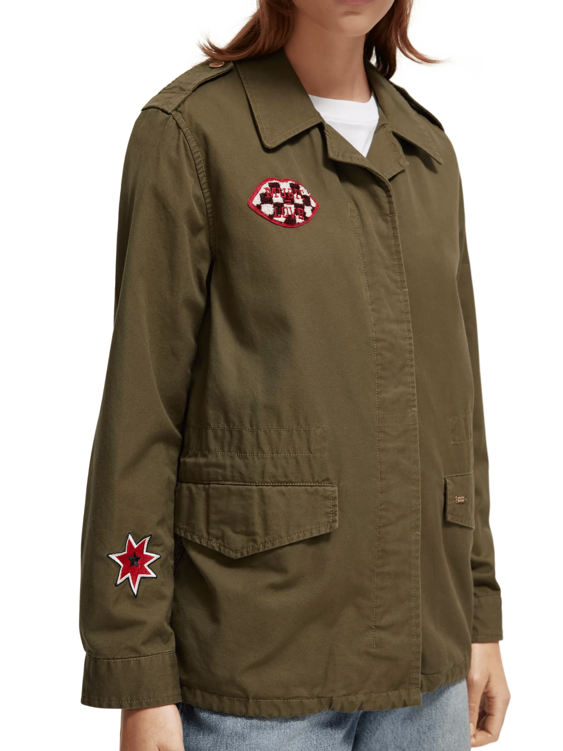 Maison Scotch - Embroidered Festival Jacket - Military