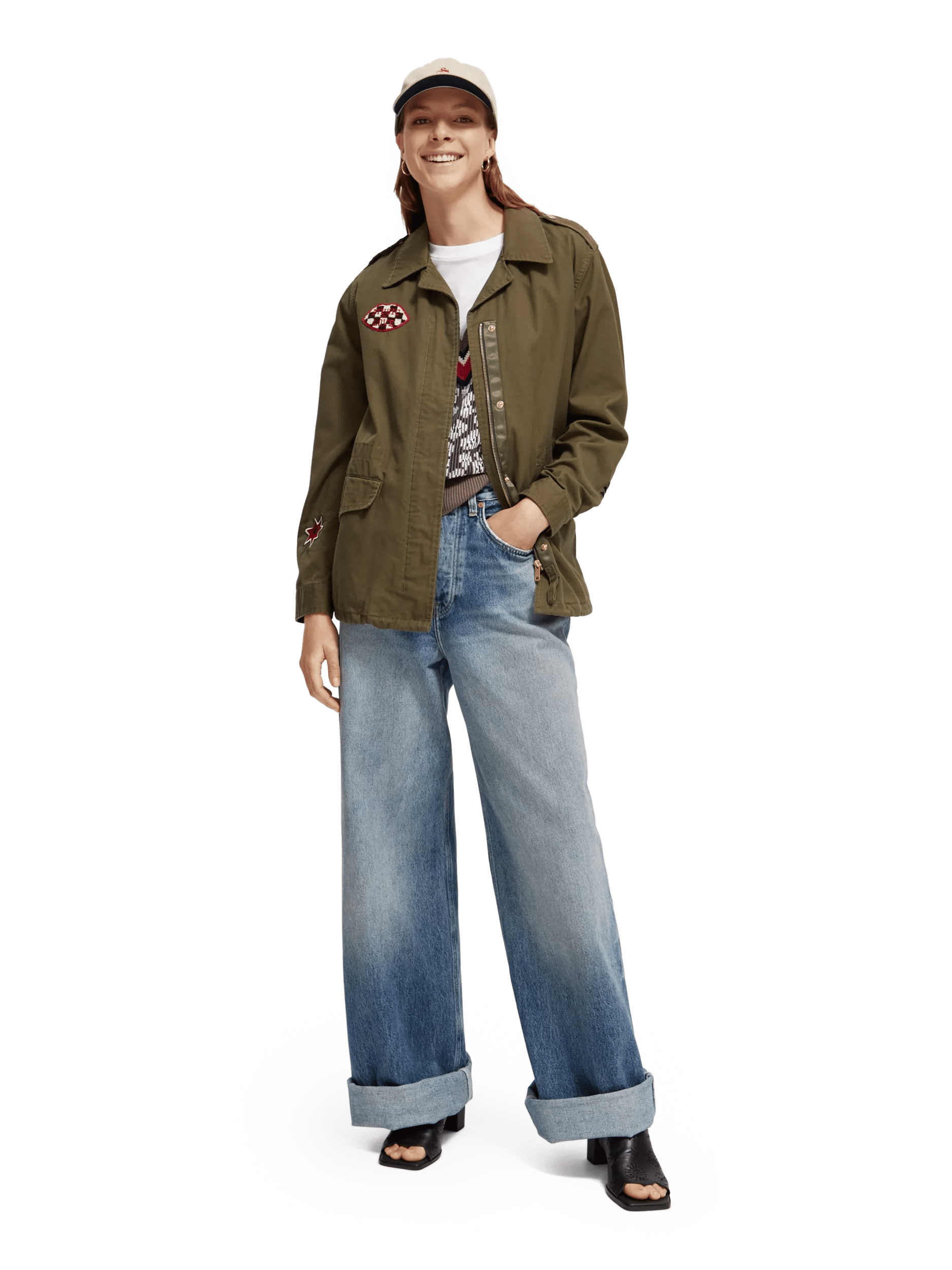 Maison Scotch - Embroidered Festival Jacket - Military