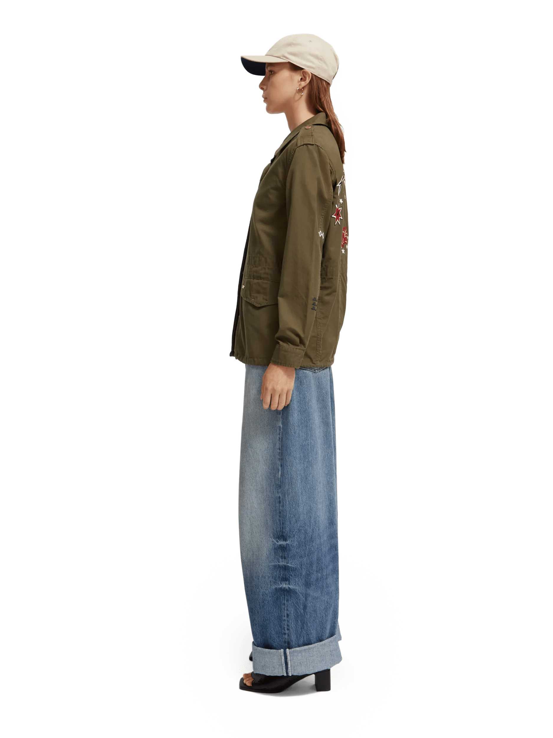 Maison Scotch - Embroidered Festival Jacket - Military
