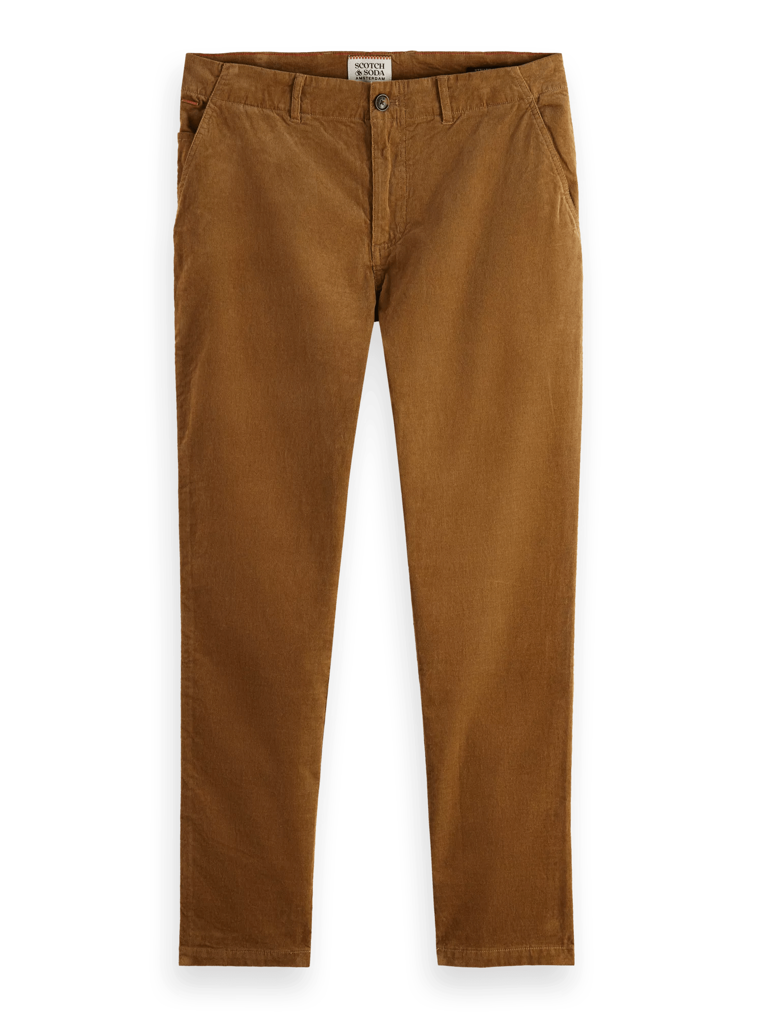 Scotch & Soda - Stuart Regular Slim Fit Corduroy Chino - Taupe