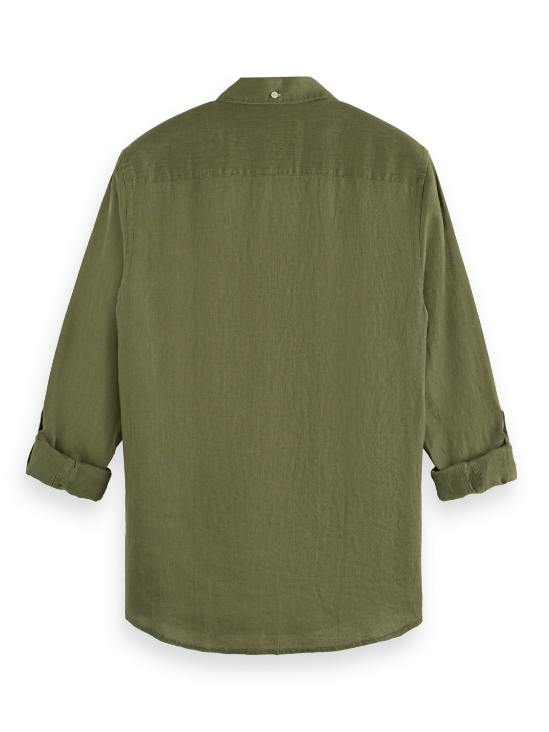 Scotch & Soda - Regular Fit Linen Shirt - Army