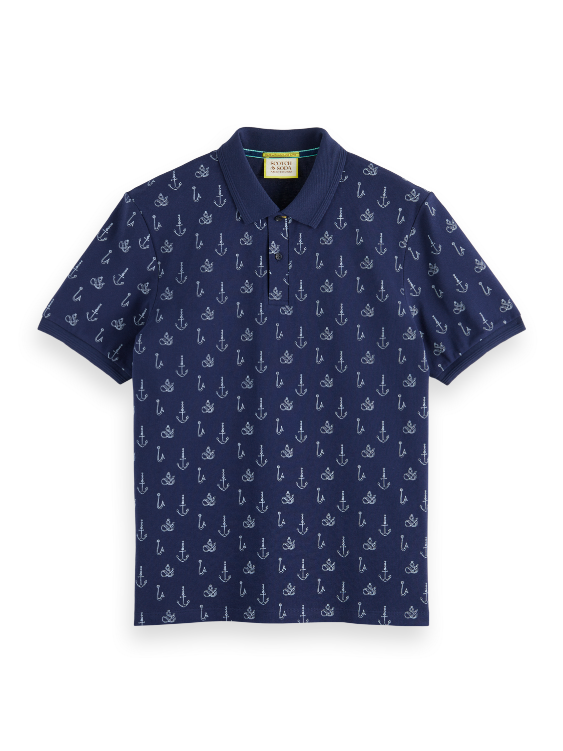 Scotch & Soda - Mini Marine Printed Polo - Navy Blue