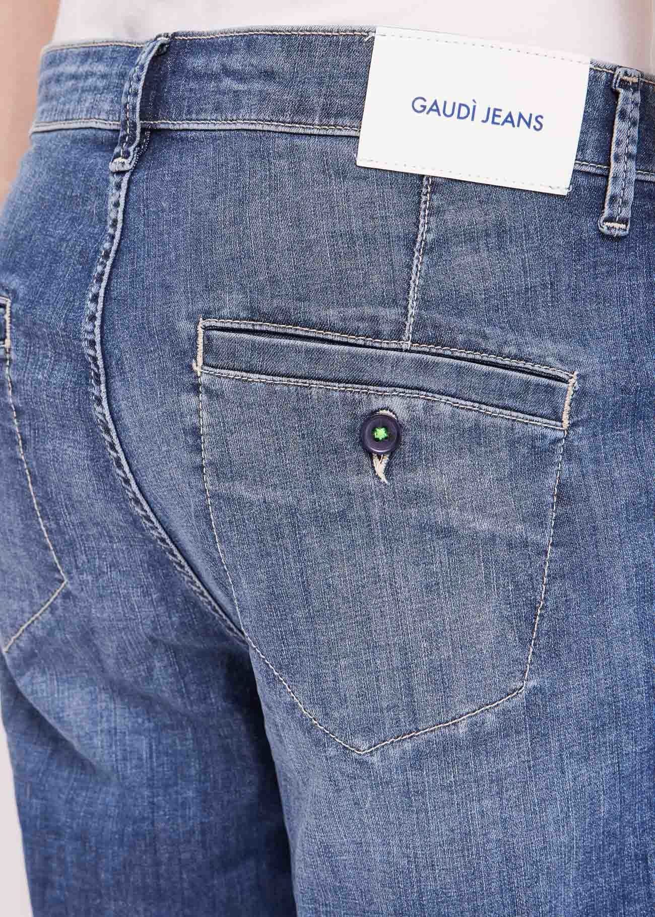 Gaudi - Embroidered Denim Bermuda Short - Unico