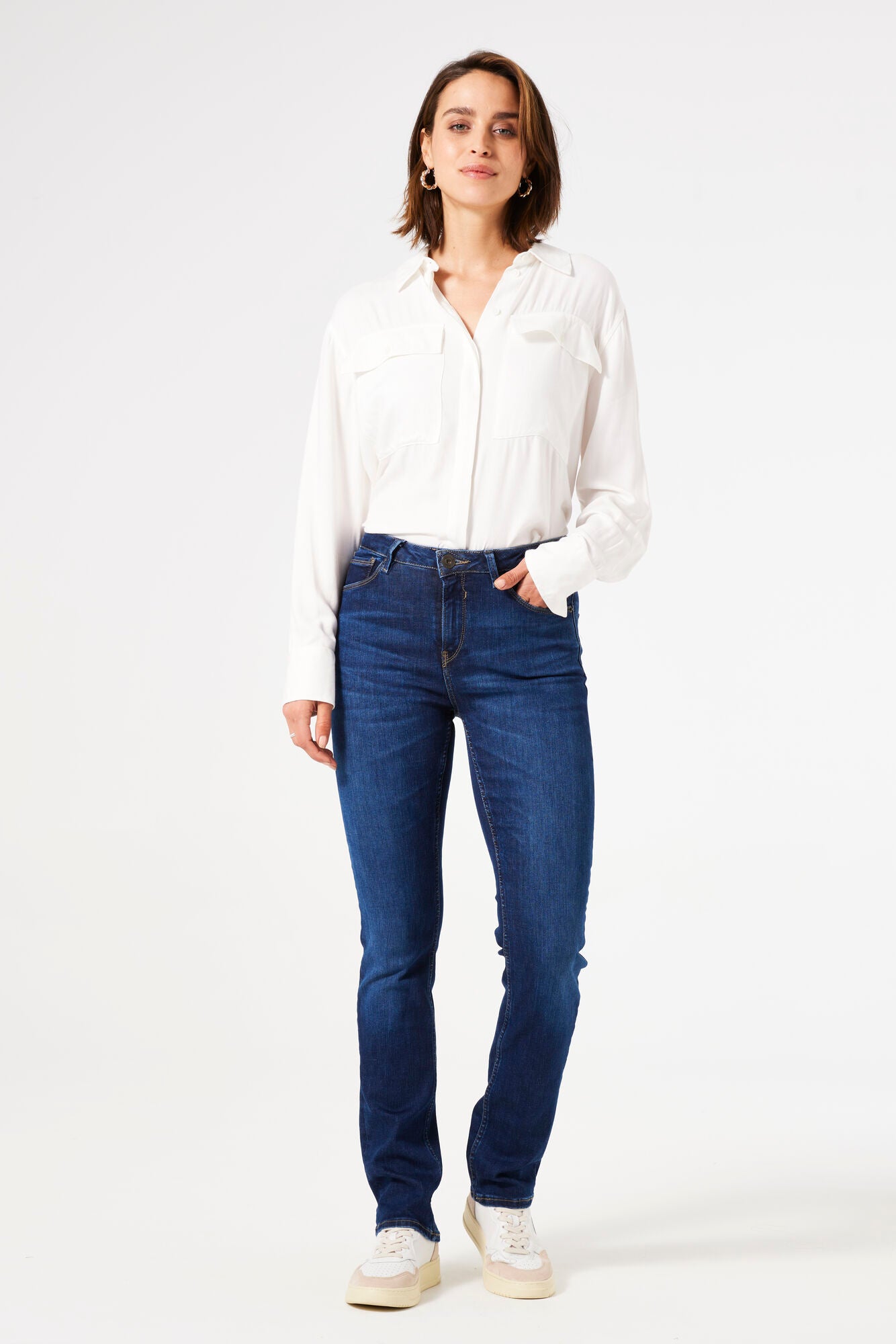 Garcia - Celia Straight Jean - Dark Used