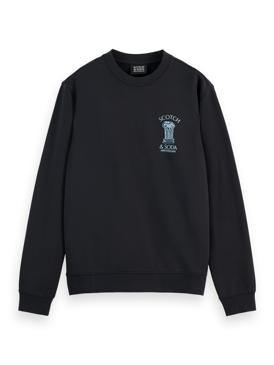 Scotch & Soda - Column Artwork Sweatshirt - Black