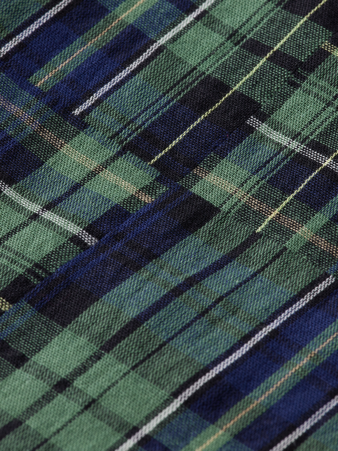 Scotch & Soda - Relaxed Fit Patchwork Shirt - Navy Check