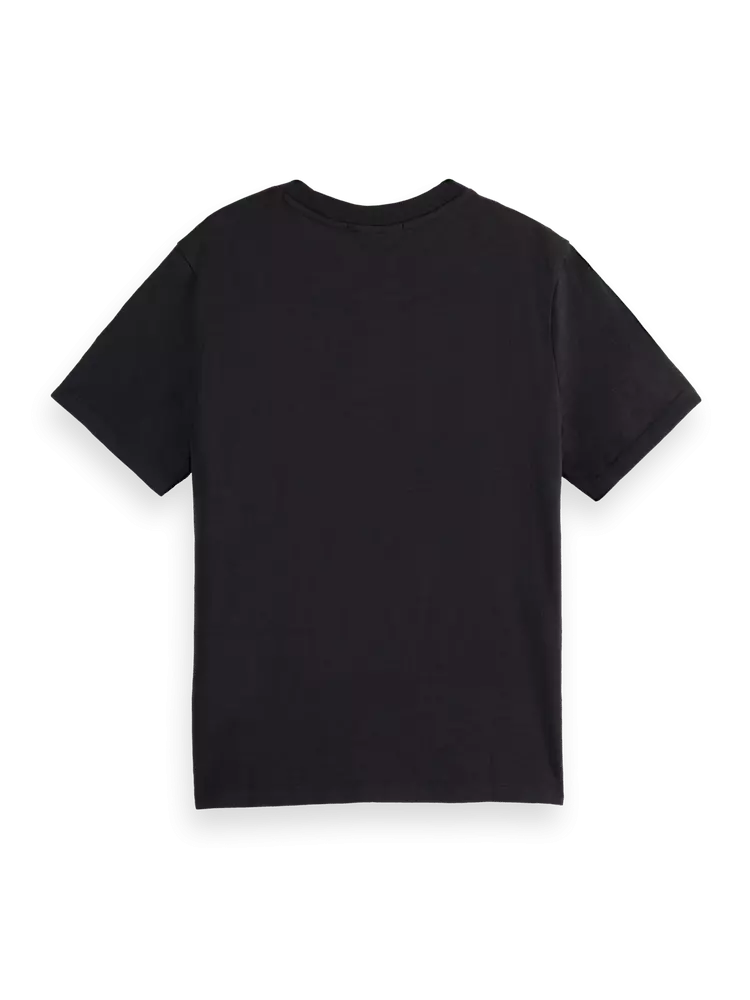 Maison Scotch - Puff Artwork Regular Fit Tee - Black