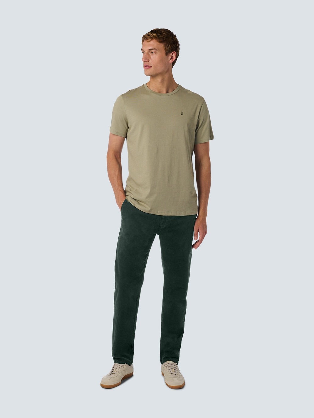 No Excess - Corduroy Twill Pant - Dark Moss