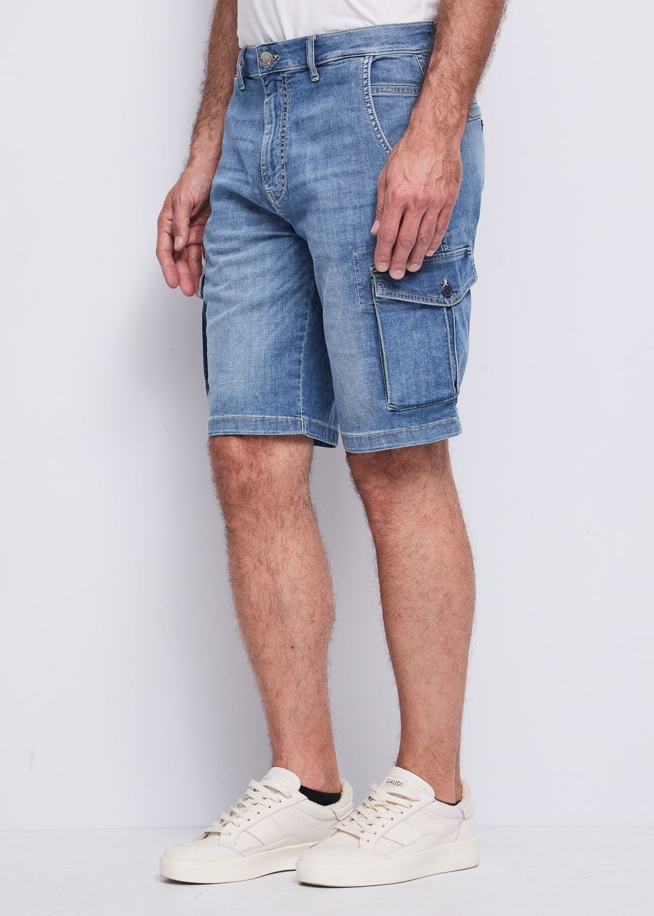 Gaudi - Thiago Loose Denim Cargo Short - Unico
