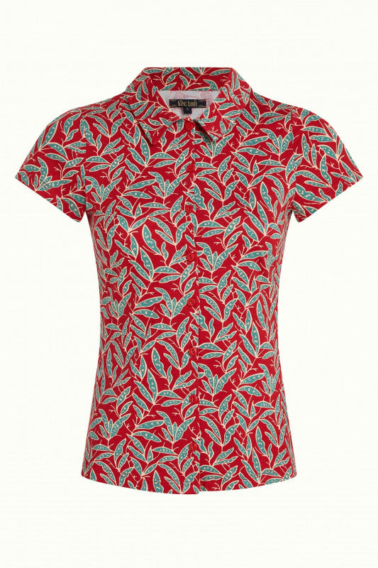 King Louie - Pereira Blouse - Chilli Red