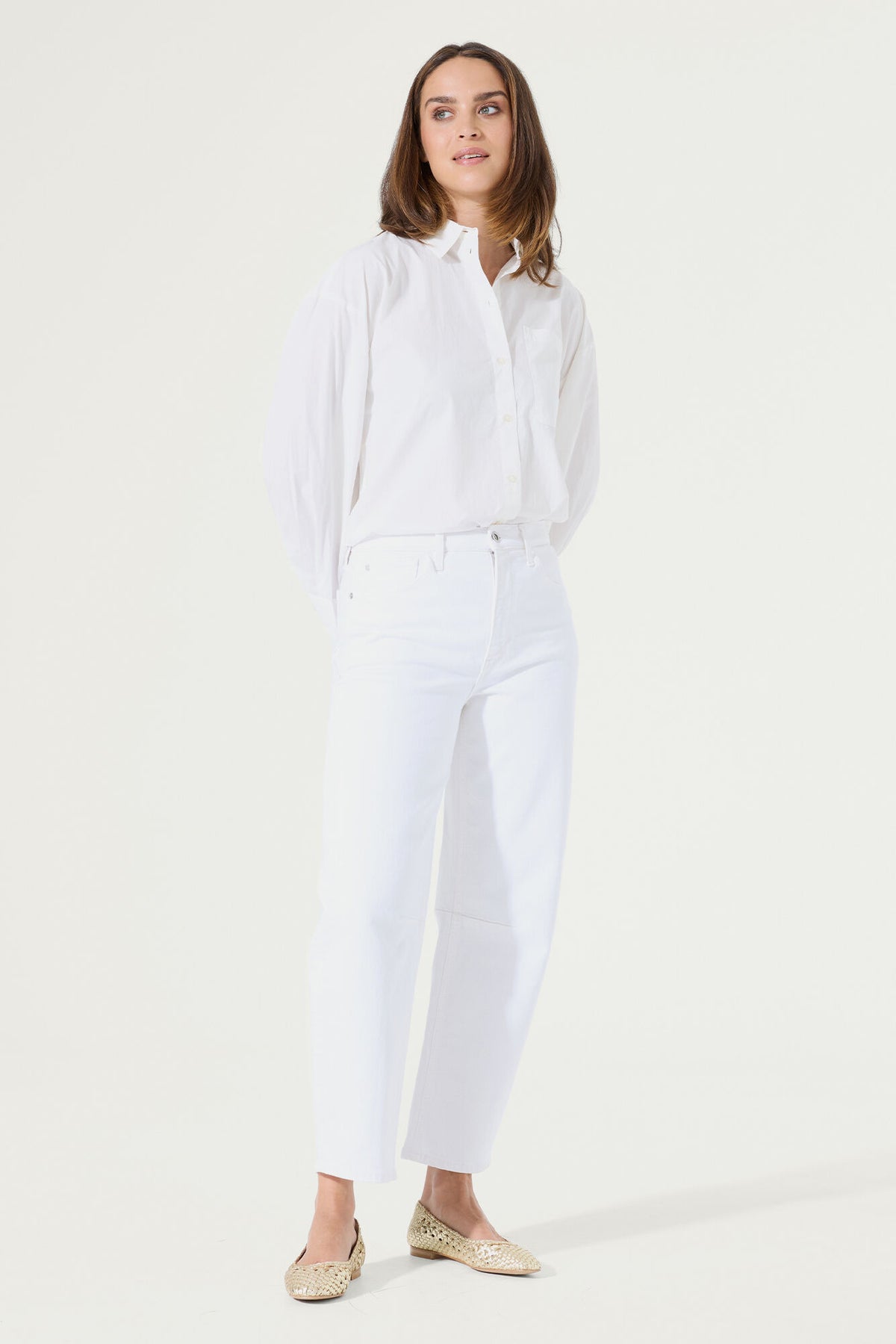 Garcia - Chyla Barrel Jean - White