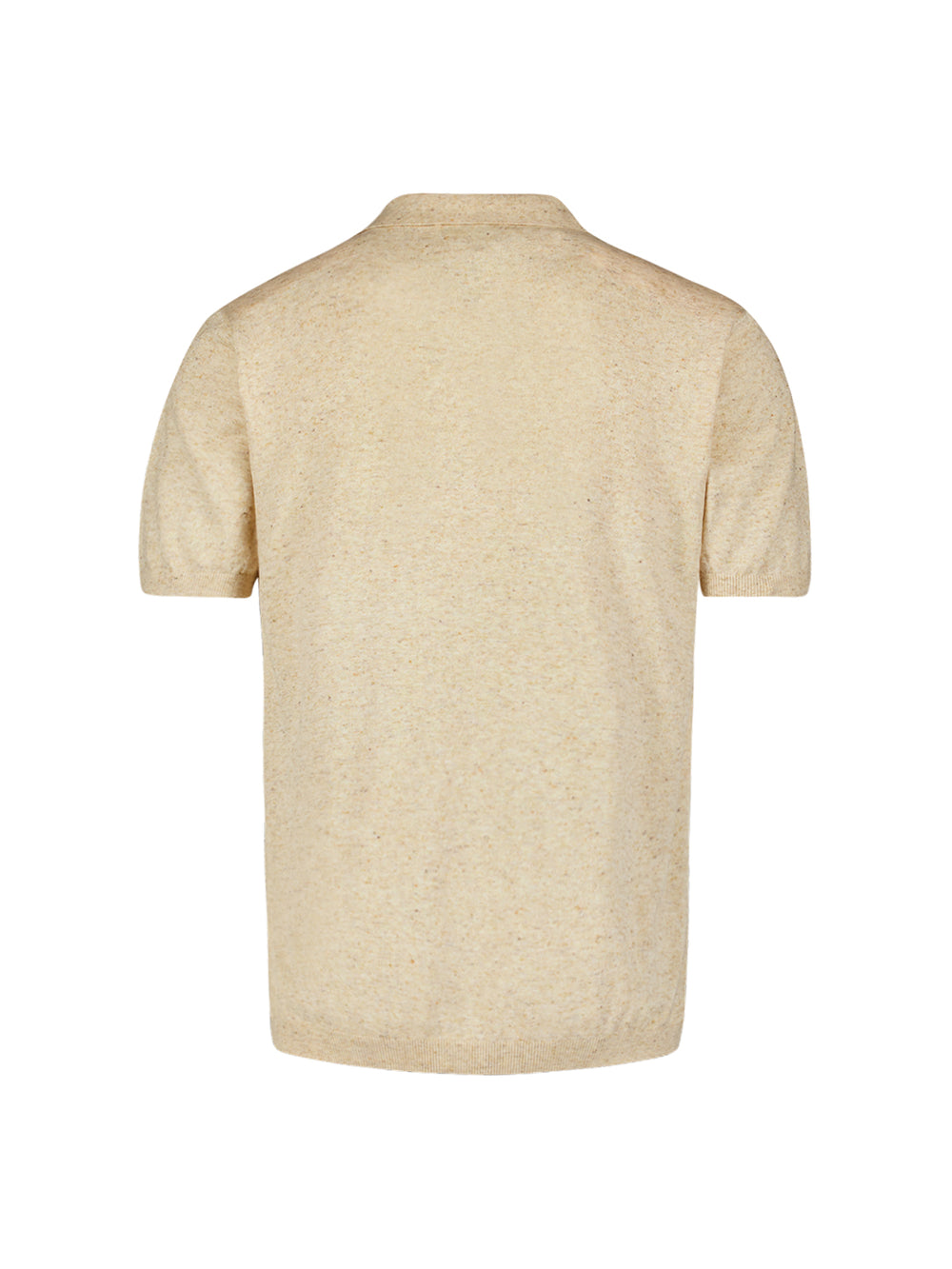 No Excess - Cotton Linen SS Polo - Sand