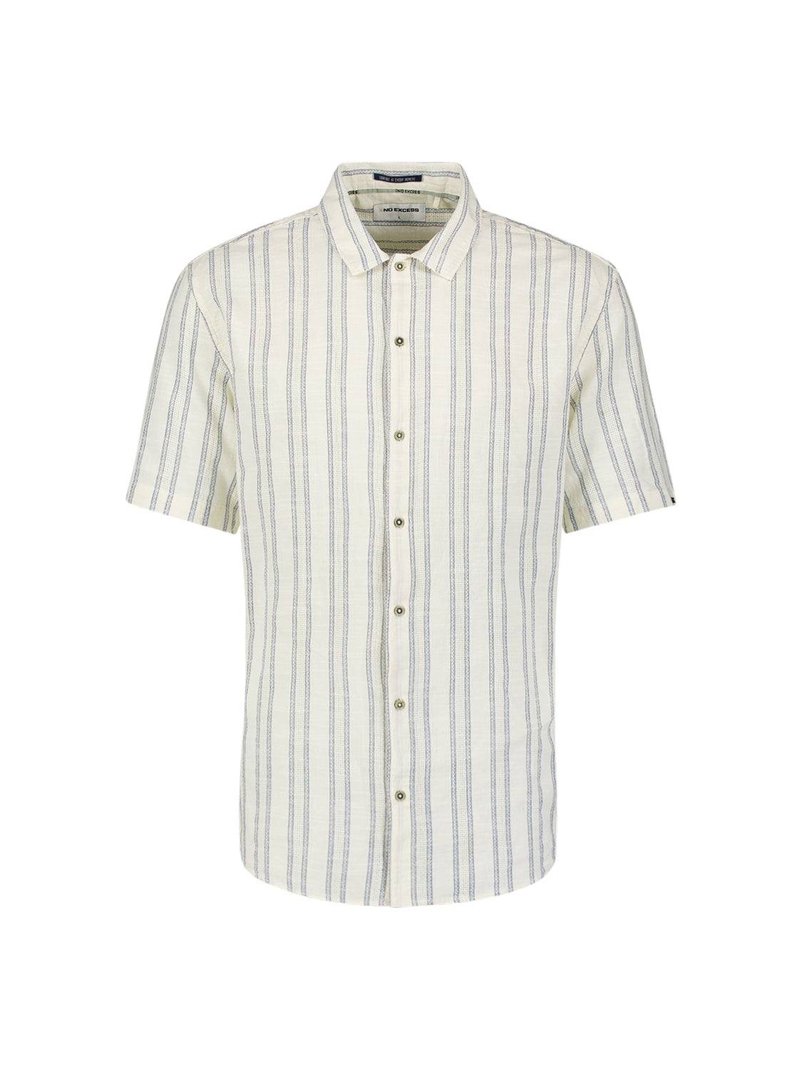 No Excess - Multi Weave SS Shirt - Off White