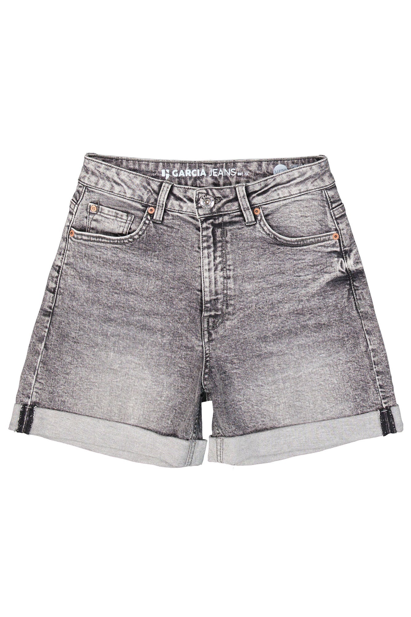 Garcia - Isabella Mom Denim Short - Medium Used Grey