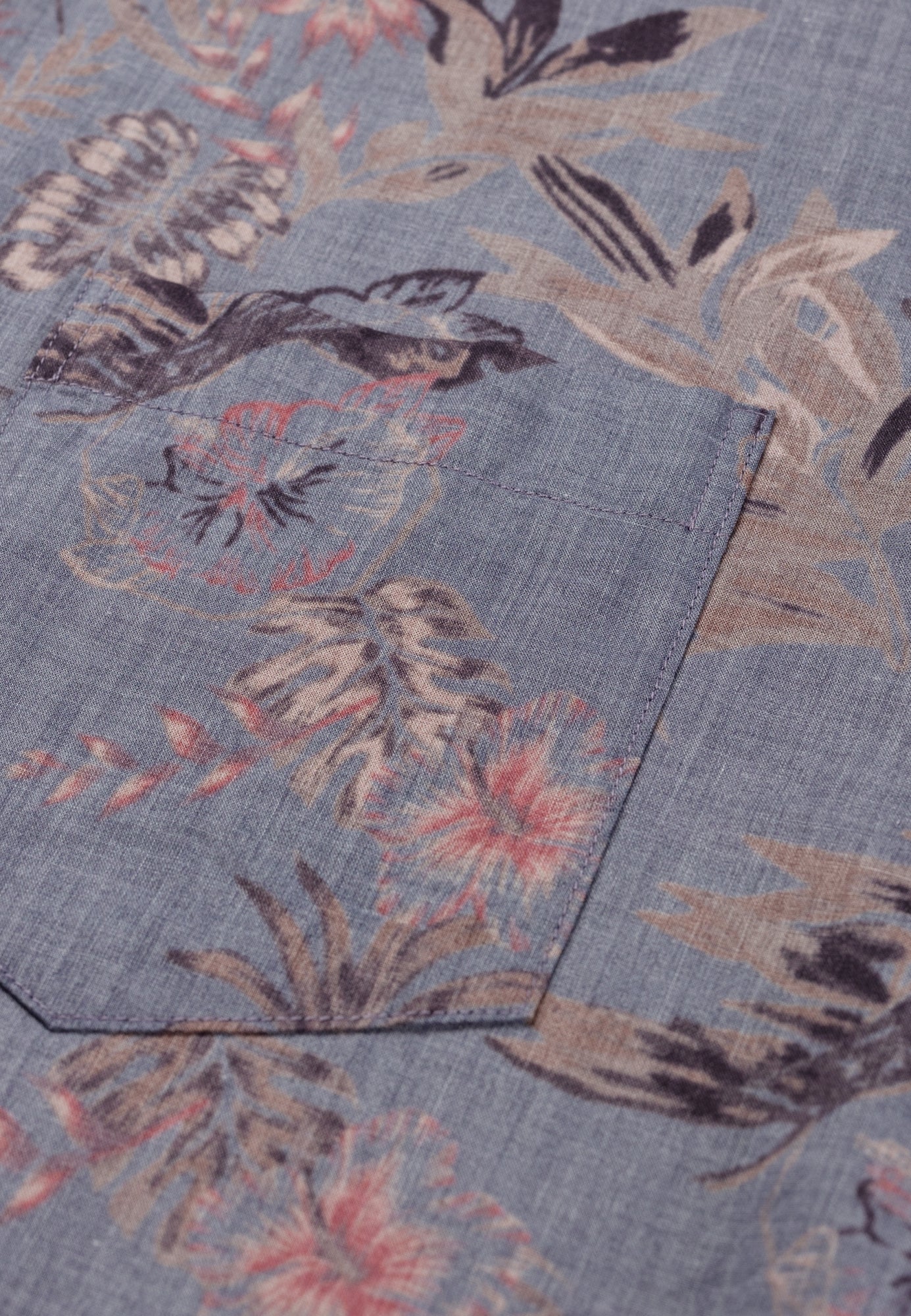 Dstrezzed - Octagon Flower Voile Shirt - Moonlight Blue