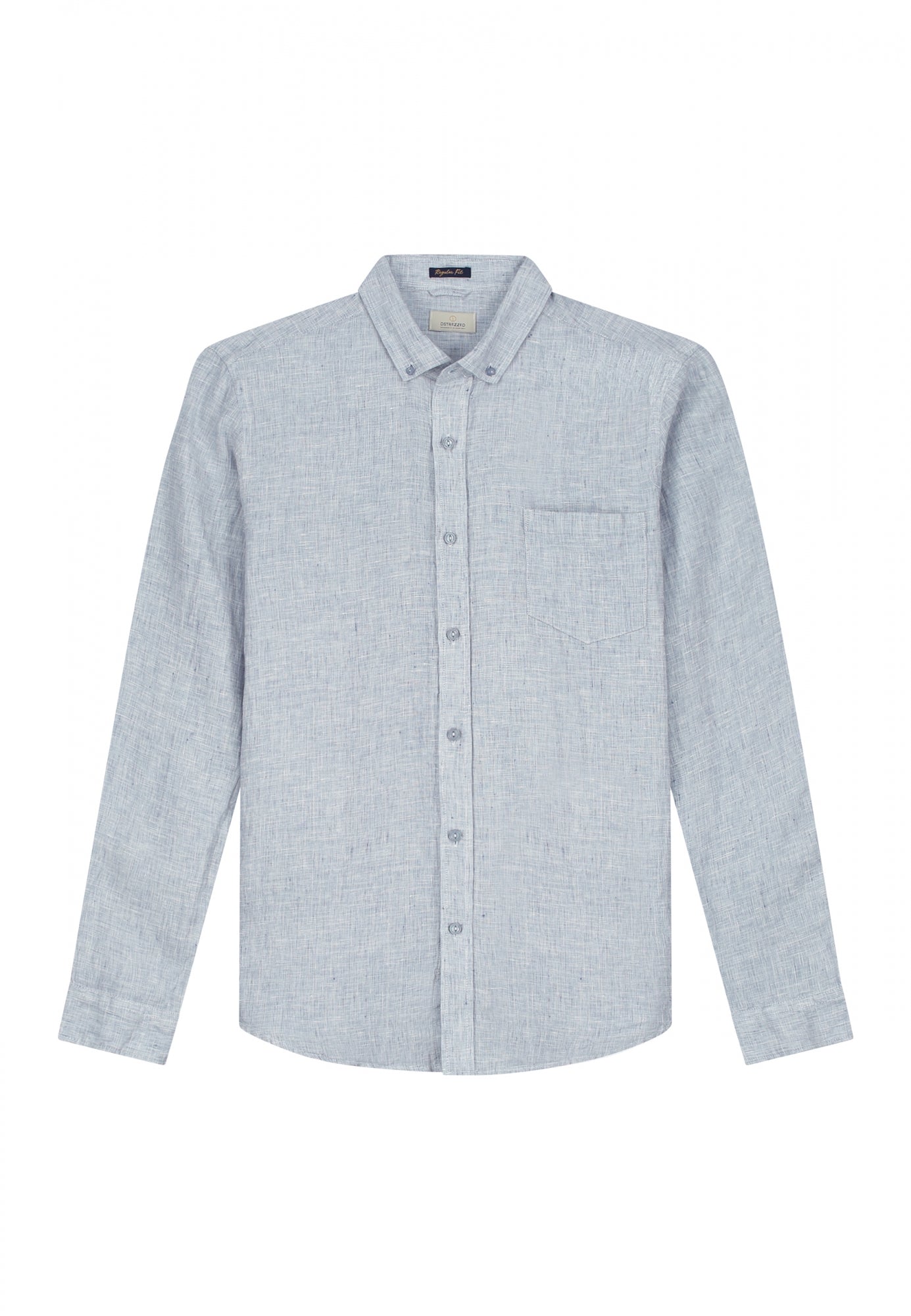 Dstrezzed - Linen Melange Shirt - Moonlight Blue