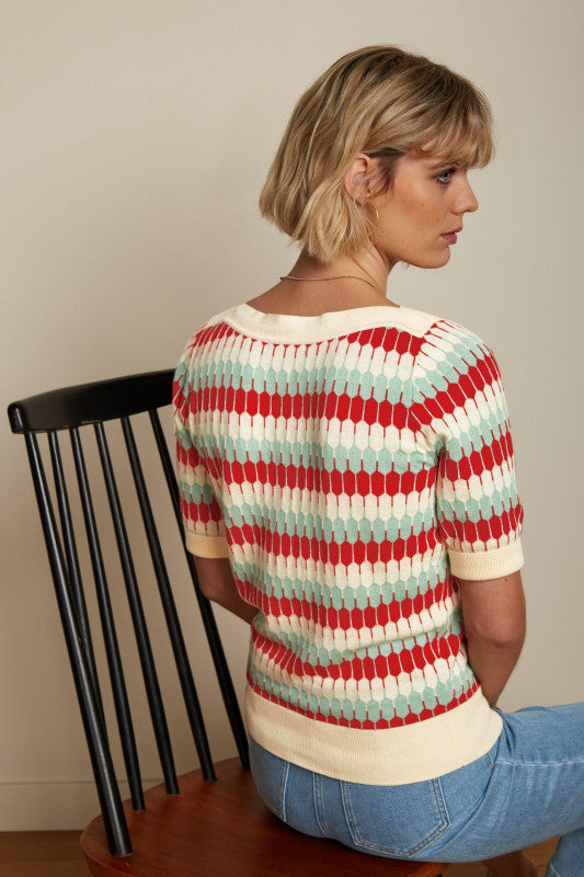 King Louie - Audrey Top Cimier - Cream