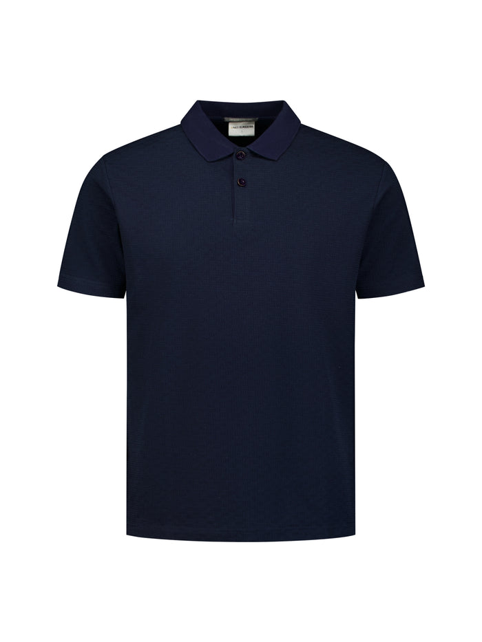 No Excess - Weave Knit SS Polo - Night