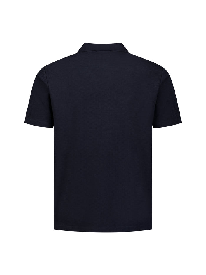 No Excess - Weave Knit SS Polo - Night