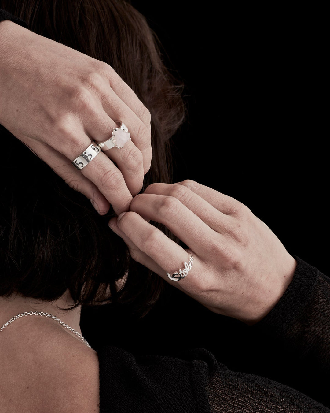 Stolen Girlfriends Club - Stolen Script Ring - Silver