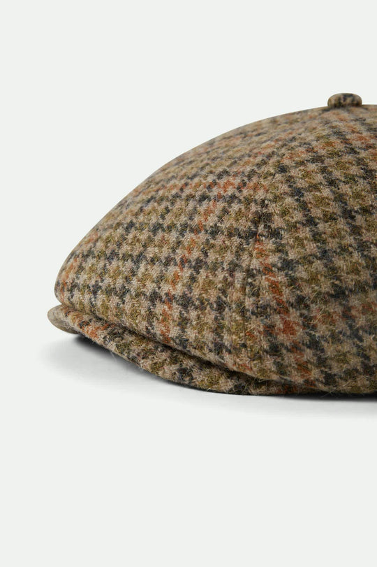 Brixton - Brood Snap Cap - Oatmeal/Charcoal Houndstooth