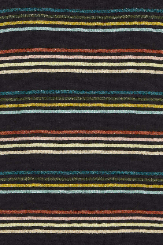King Louie - Collar Top Riera Stripe - Black