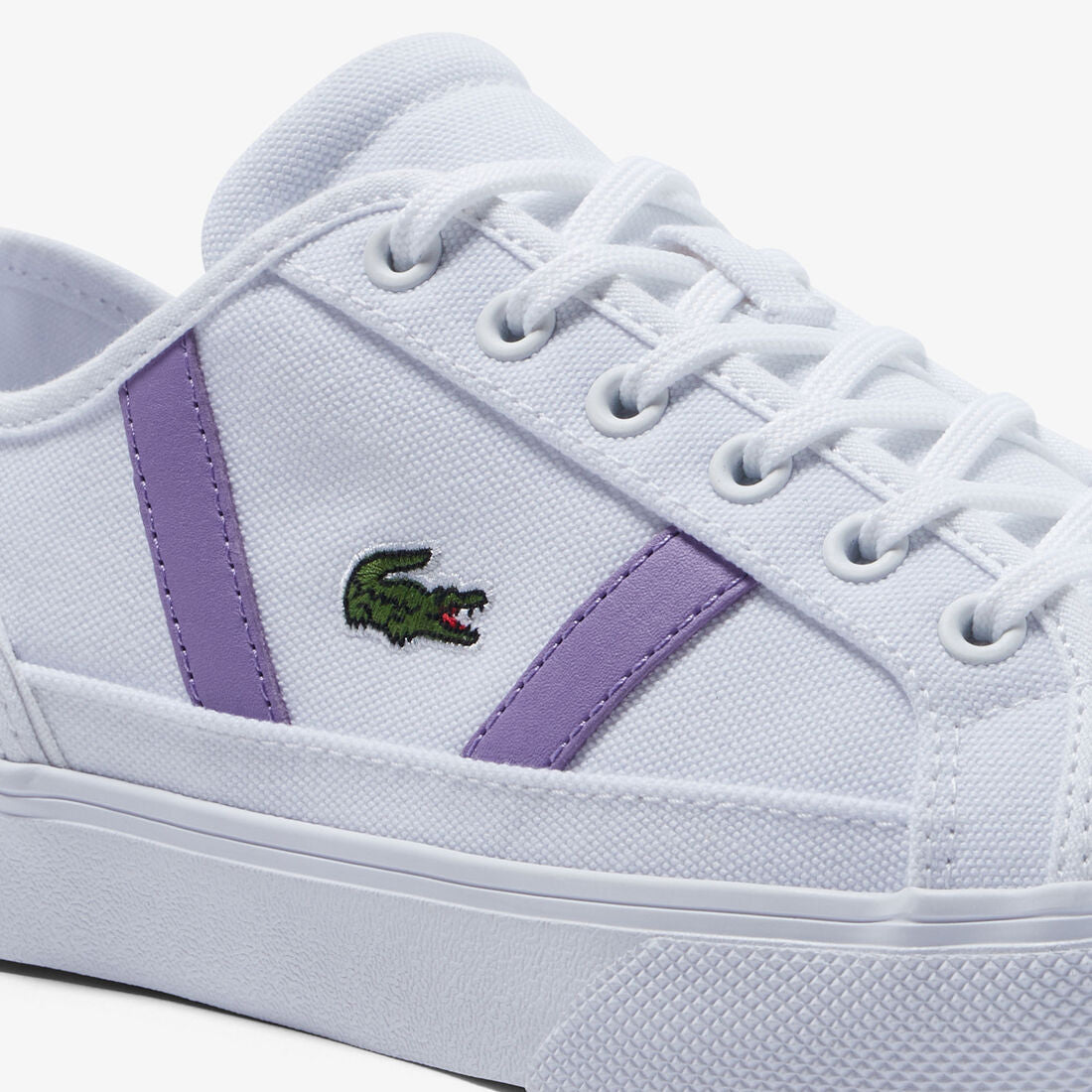 Lacoste - Sideline Pro 222 3 Colour Pop Sneaker - White/Purple