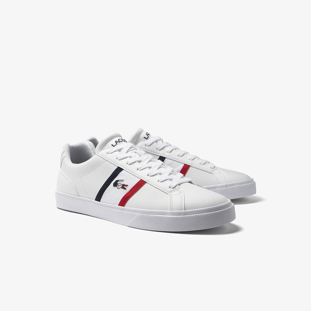 Lacoste - Lerond Pro Tricolour 123 Sneaker - White/Navy/Red