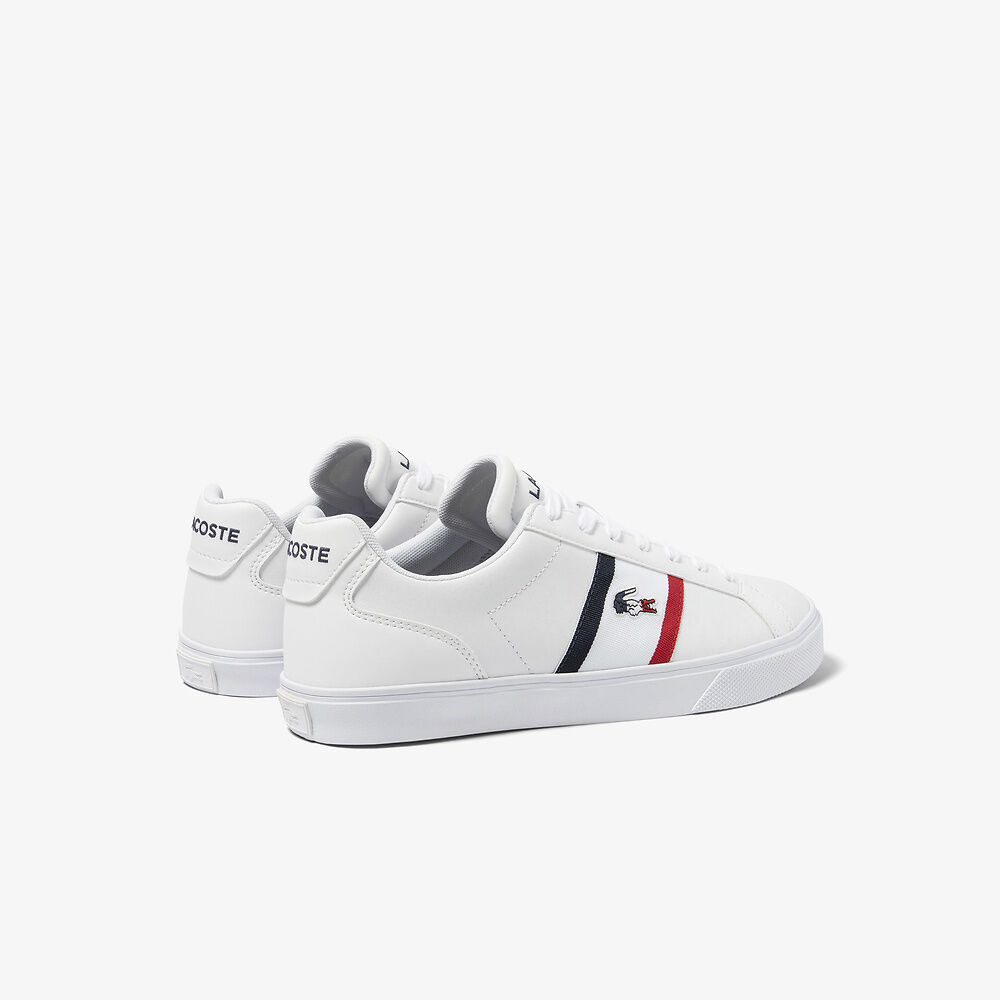 Lacoste - Lerond Pro Tricolour 123 Sneaker - White/Navy/Red