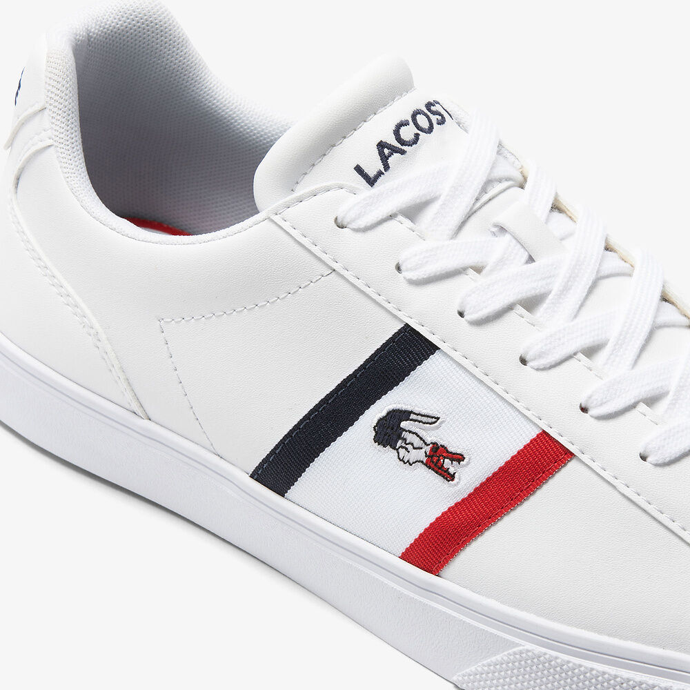 Lacoste - Lerond Pro Tricolour 123 Sneaker - White/Navy/Red