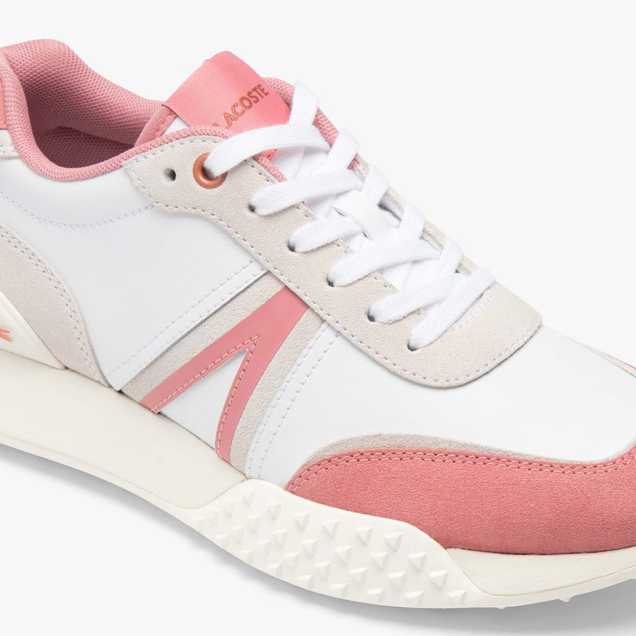 Lacoste - L-Spin Deluxe 124 2 Leather Sneaker - White/Pink