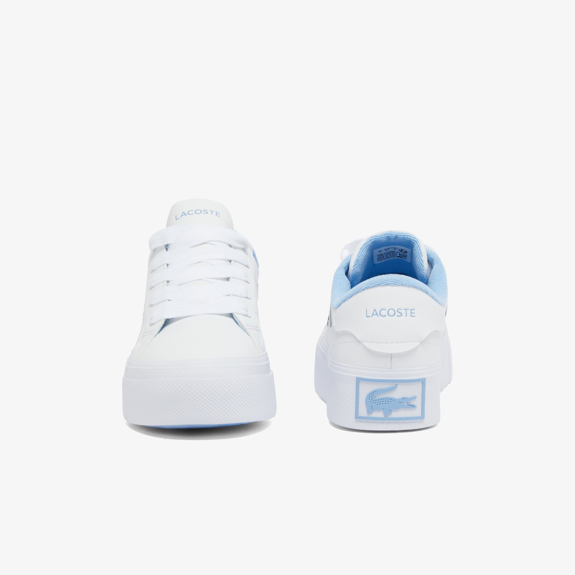 Lacoste - Ziane Platform 224 CFA Sneaker - White/Light Blue