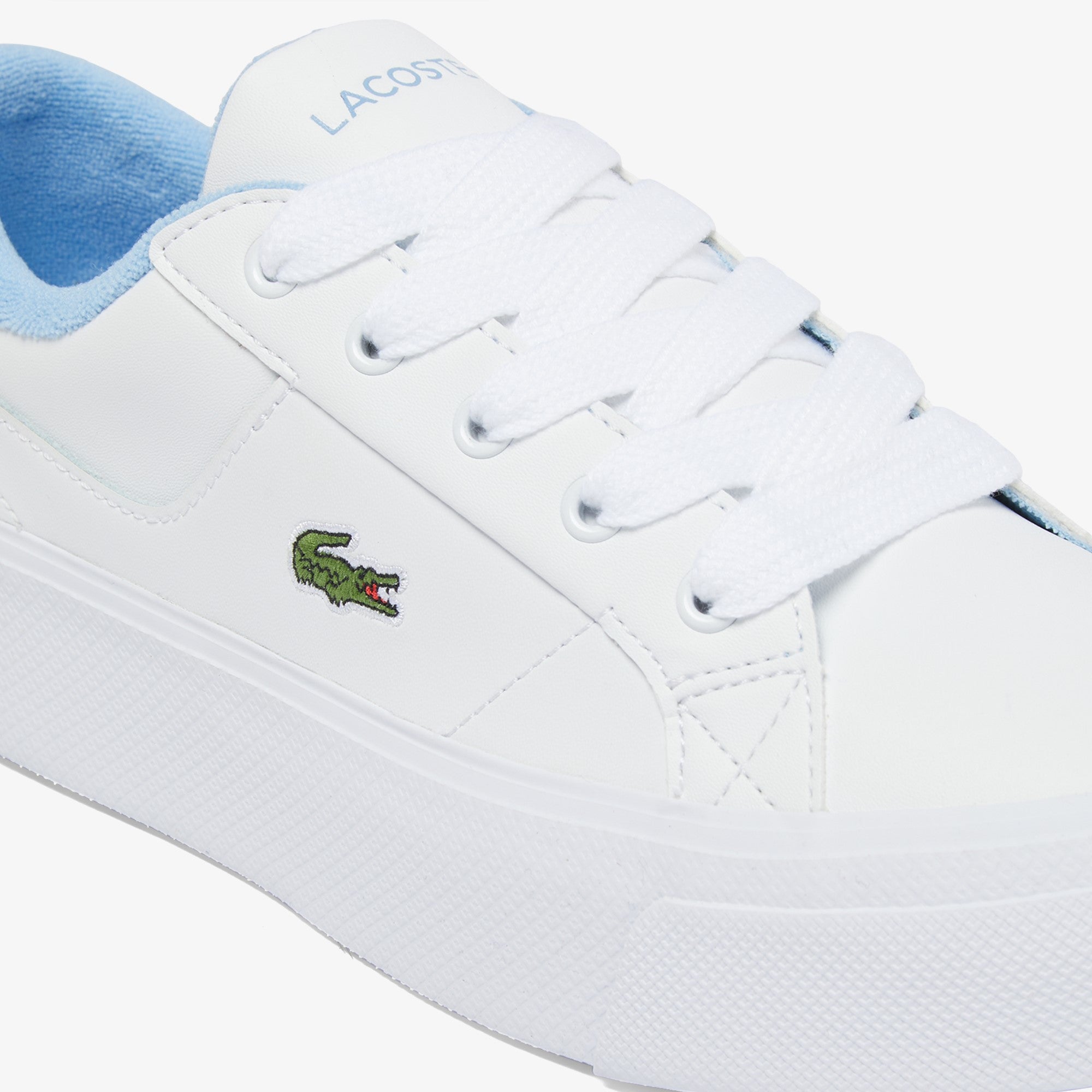 Lacoste - Ziane Platform 224 CFA Sneaker - White/Light Blue