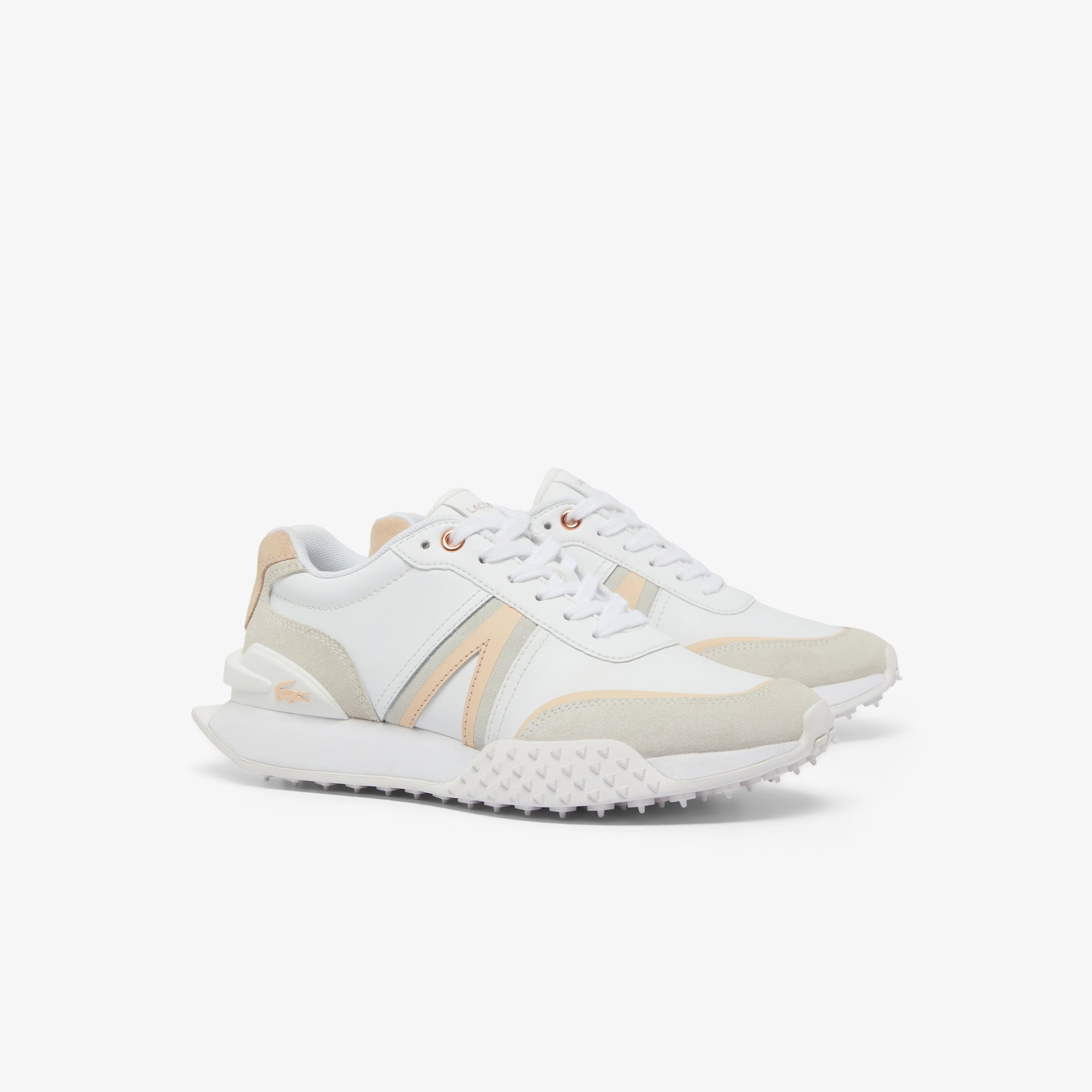 Lacoste - L-Spin Deluxe 224 3 Leather Sneaker - White/Light Pink