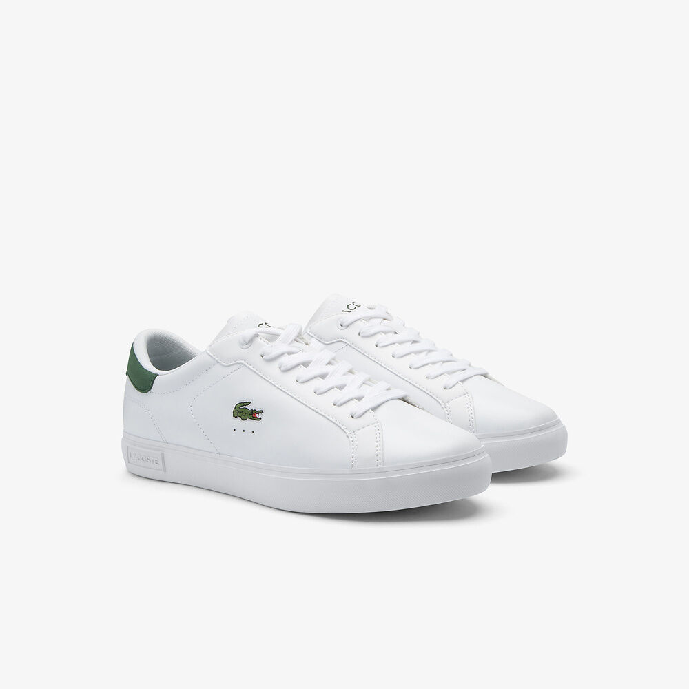 Lacoste - Powercourt 224 1 SMA Sneaker - White/Dark Green