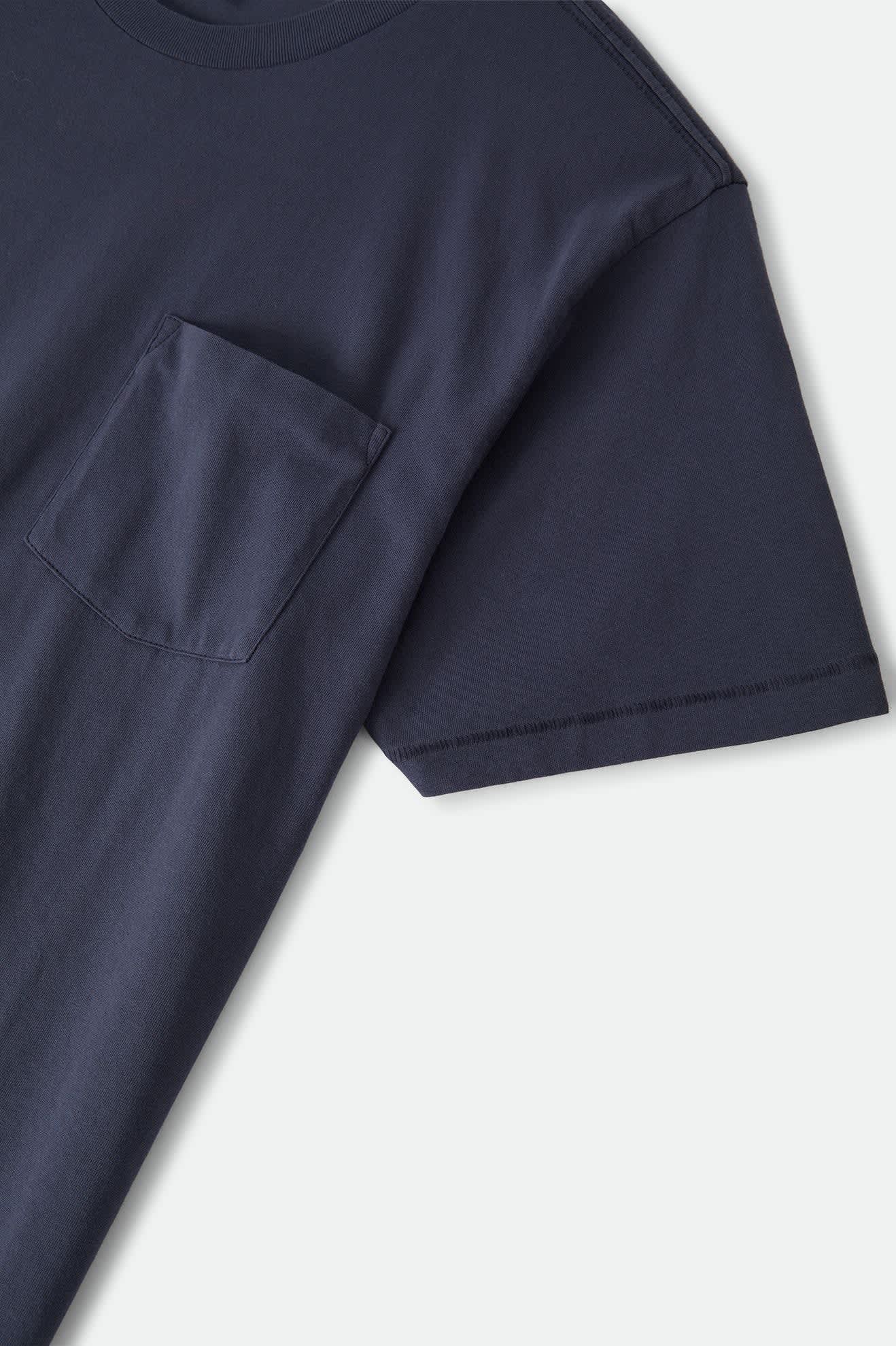Brixton - Baseline Pocket Tee - Washed Navy Vintage Wash