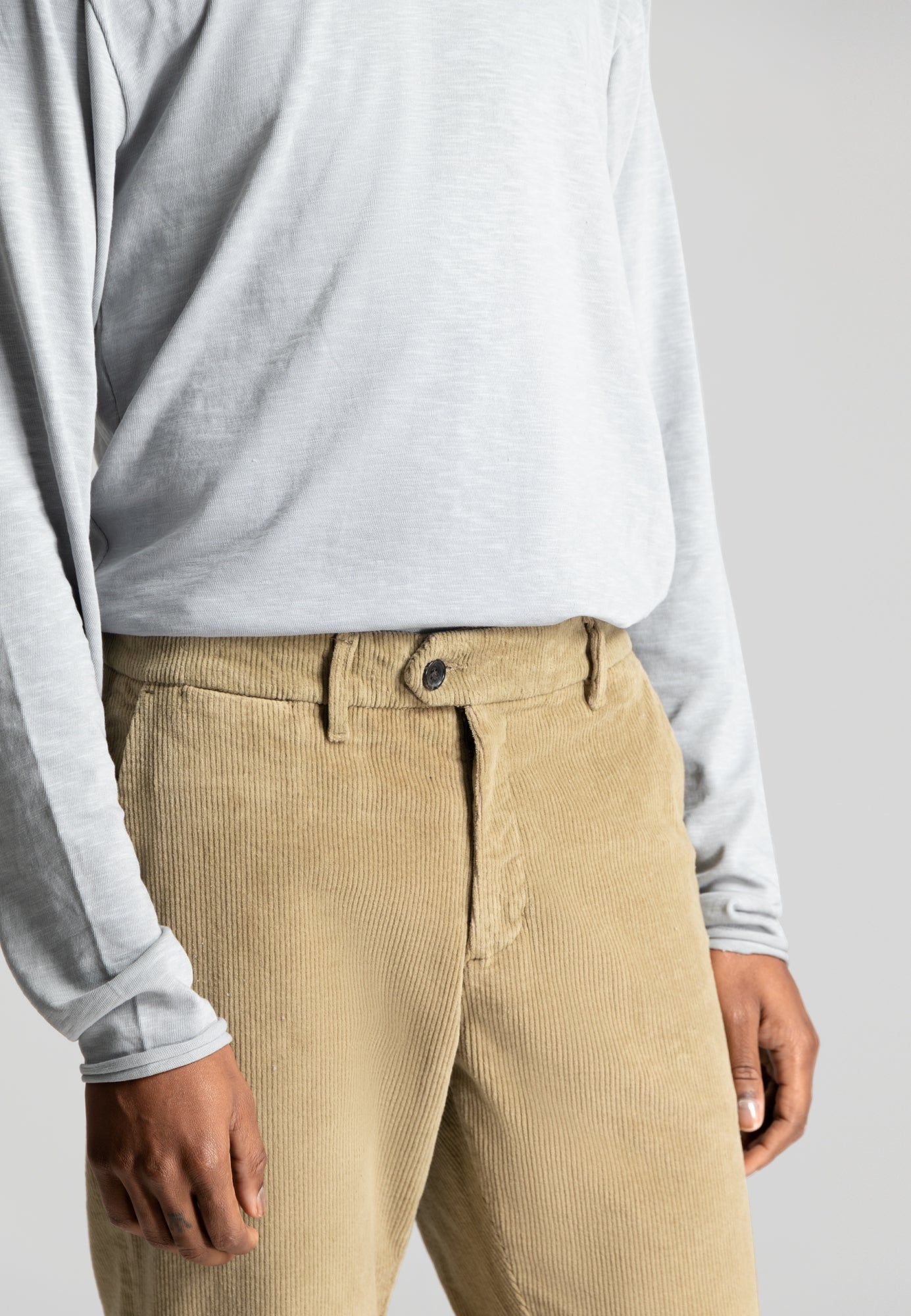 Dstrezzed - Fonda Slim Ribcord Chino - Oak