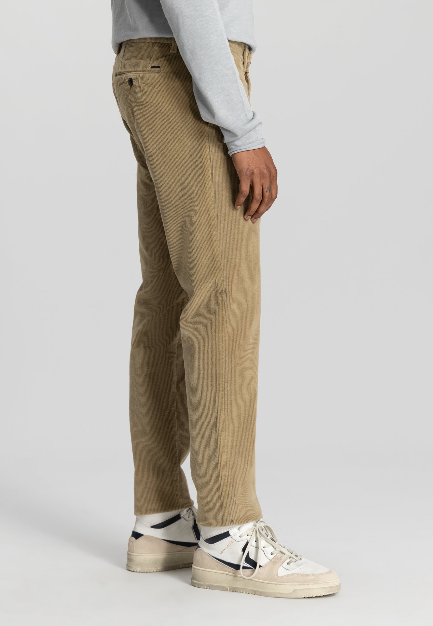 Dstrezzed - Fonda Slim Ribcord Chino - Oak