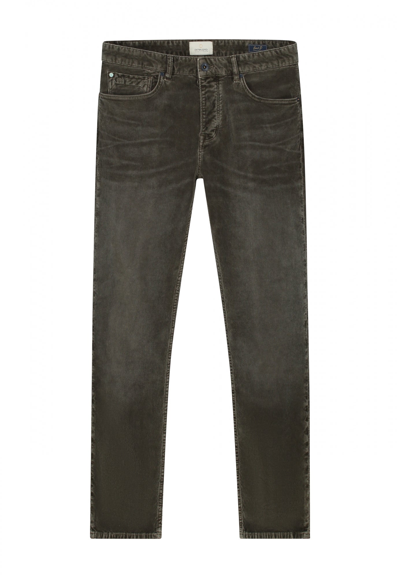 Dstrezzed - Gent D Loose Tapered Faded Ribcord Chino - Olive