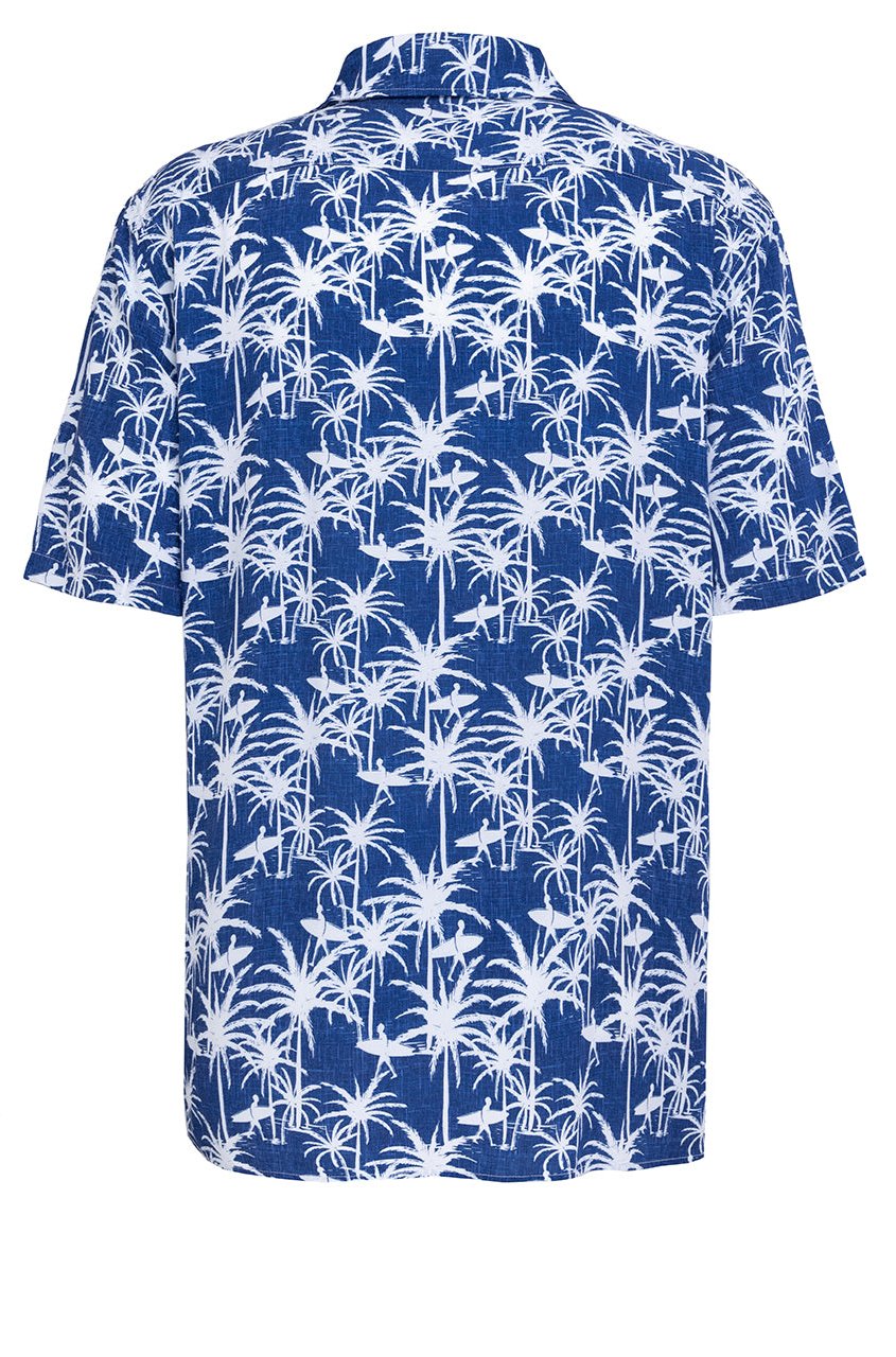 Fil Noir - Olbia SS Shirt - Surfer Indigo