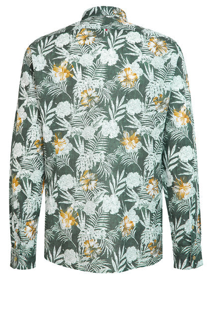 Fil Noir - Treviso HBD Shirt - Greenery Linen