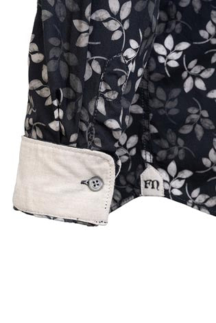 Fil Noir - Treviso HBD Shirt - Black Leaf Shadow