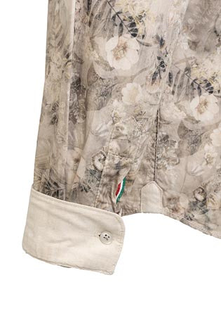 Fil Noir - Treviso HBD Shirt - Sand Ghost Flowers
