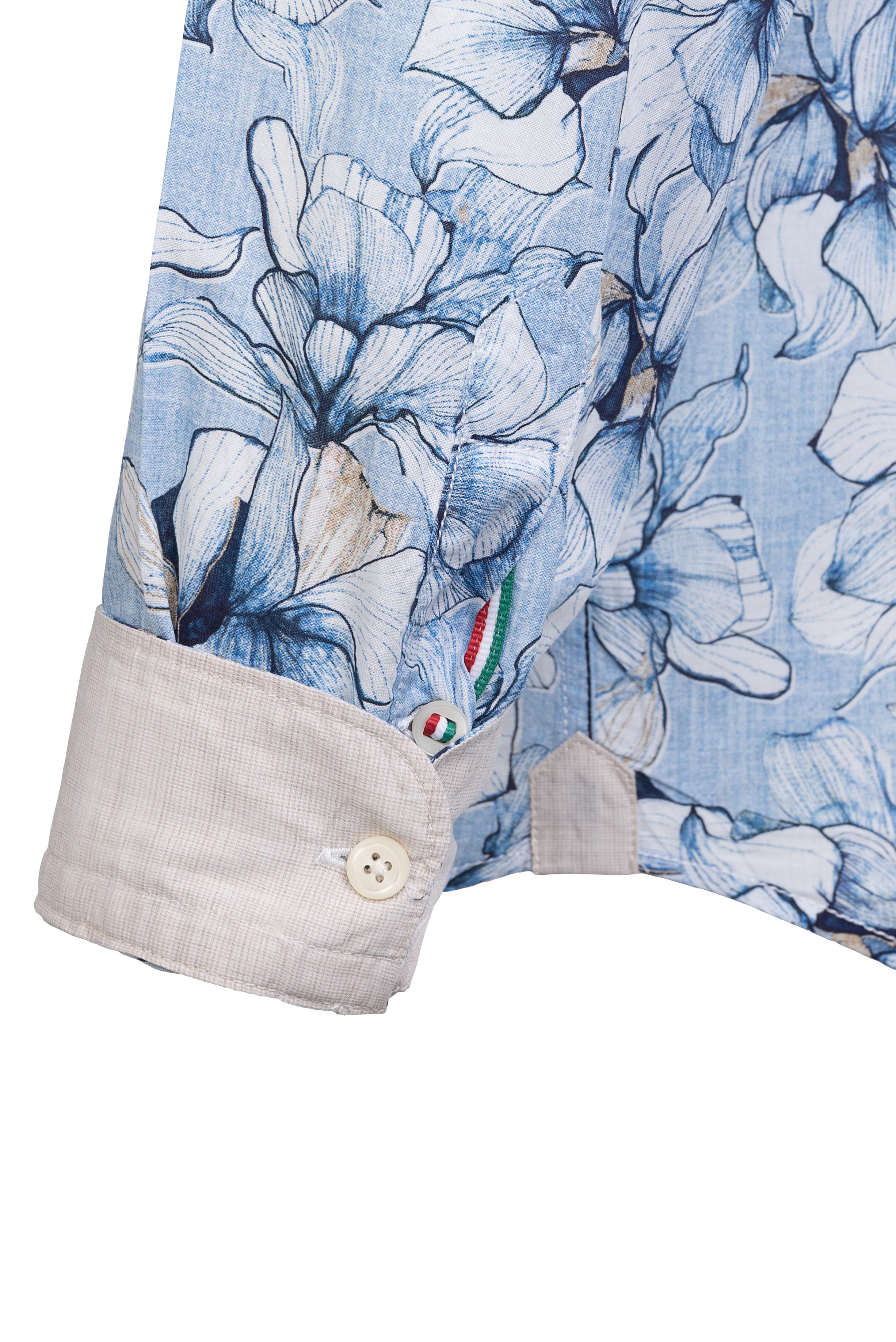 Fil Noir - Treviso HBD Shirt - Blue Petals