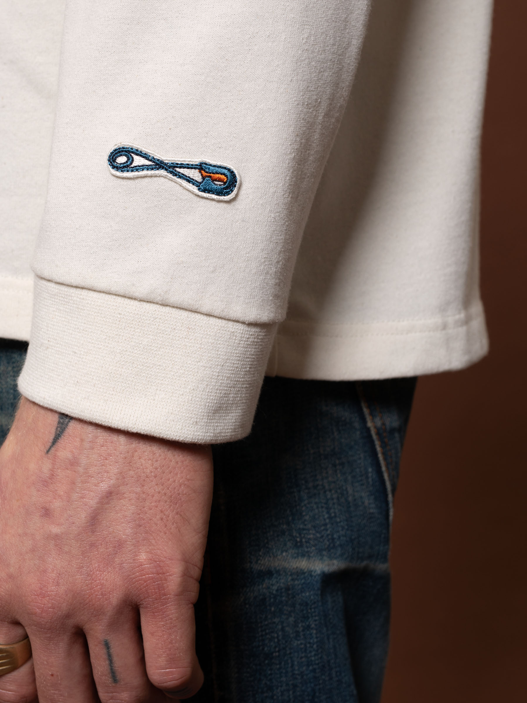 Nudie - Rebirth LS Tee - Offwhite