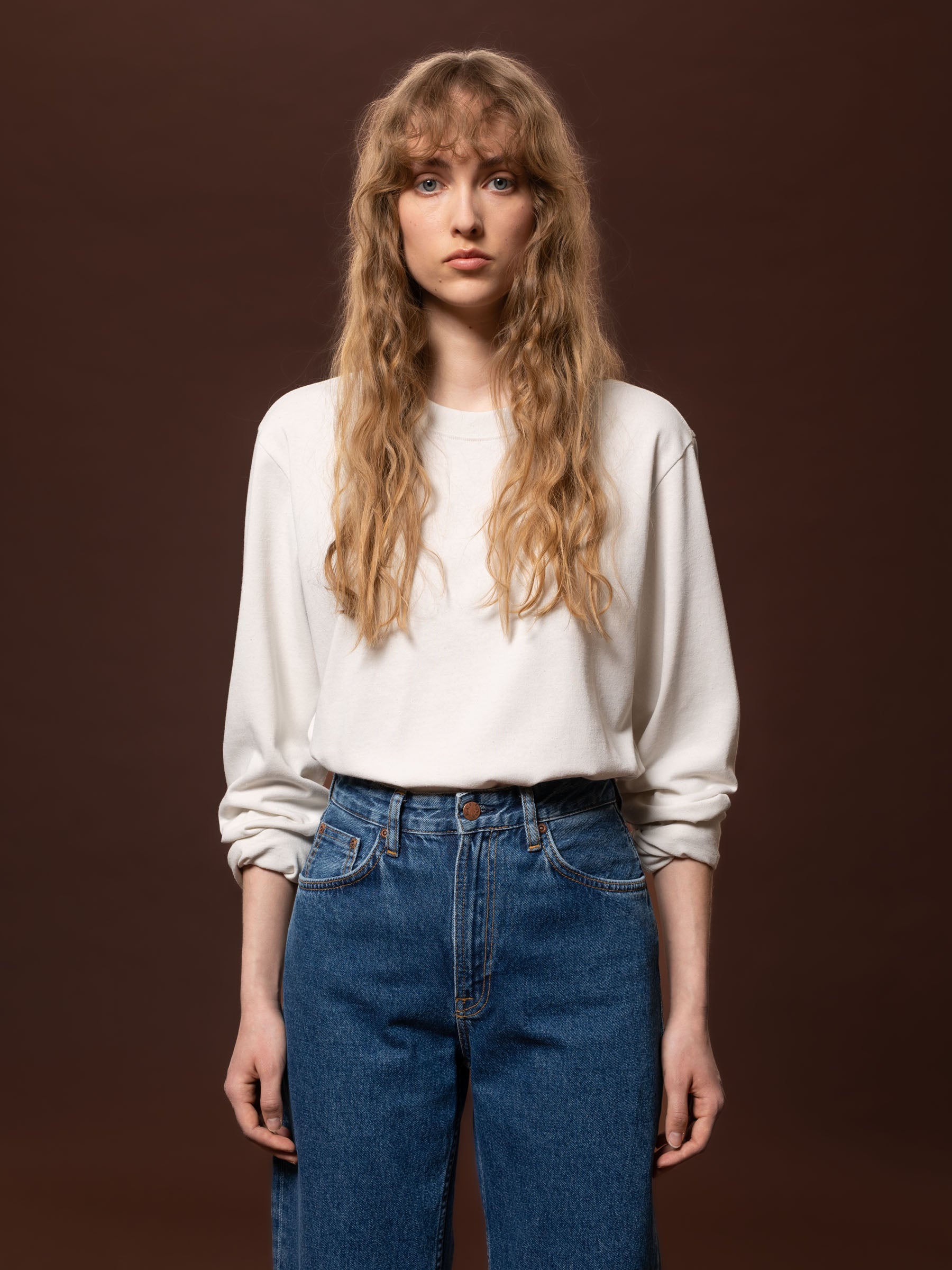 Nudie - Rebirth LS Tee - Offwhite