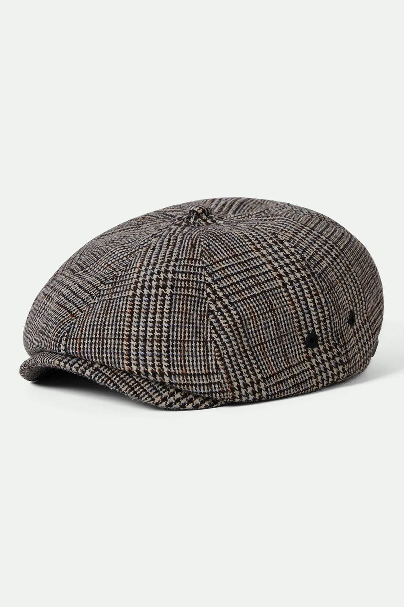 Brixton - Brood Lightweight Lined Snap Cap - Cream/Black/Orange/Light Blue